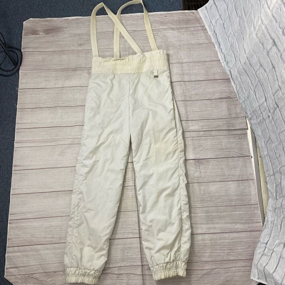Slalom women 12 DuPont supplex w/zeppel white ski pants vintage